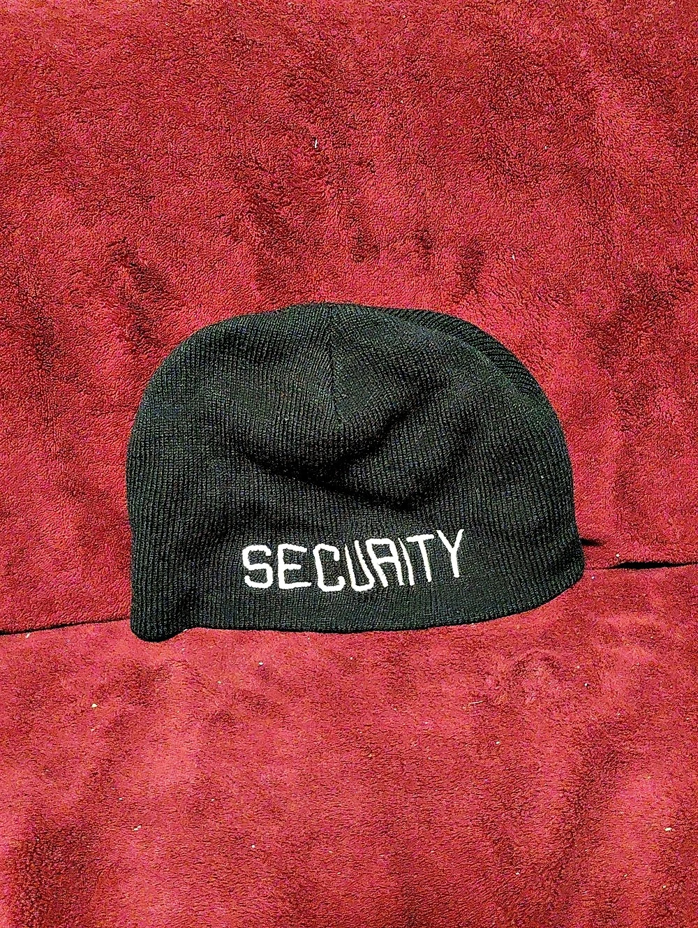 Security Black Beanie Like New